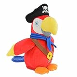 Kögler 75915 - Labertier Piraten Papagei Parry, ca. 22,5 cm groß,...