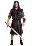 Men's Braveheart William Wallace Fancy Dress Costume with Tunic, Kilt,...