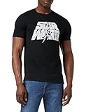 Star Wars Herren Retro Logo T-Shirt, Schwarz (Black Blk), X-Large