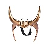 Dealtrade Halloween Hörner Helm Erwachsener Cosplay Kostüm Gold Harz...