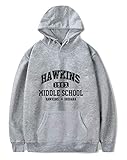 SIMYJOY Unisex Hoodie Hawkins Middle School Pullover 1980er Jahre Mode...