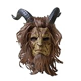 Schöne und Das Biest Maske, Halloween Masken Horror Beast Neuheit...