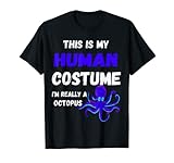 Oktopus Kraken Tentakel Fisch Menschliches Kostüm T-Shirt