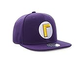 Super Mario Bros Waluigi Snapback Baseball Cap