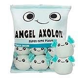 Axolotl Plüsch Kissen, abnehmbare Axolotl Plüsch Spielzeug, Pudding...