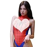 JasmyGirls Damen Einteiliger Badeanzug mit hoher Taille Anime Dessous...