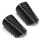 MILAKOO Wikinger-Armband Geprägter Fenrir Mjolnir Kunstleder Rüstung...