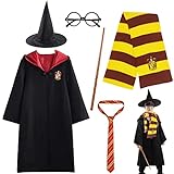WELLXUNK Magier Robe, Gryffindor Uniform, Halloween Zauberer Kostüm,...