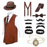 Blulu 1920er Herren Zubehör Gatsby Gangster Kleidung Kostüm Cosplay...