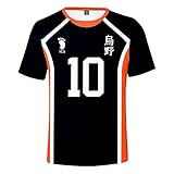 Damen Herren Japanese Anime Haikyuu T-Shirt Tops，Cosplay High School...