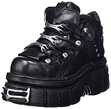 NEW ROCK Schuhe 106 Herren Stiefeletten schwarz mit Plattform und...