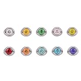 I3C 10pcs Akatsuki Ringe mit Halskette Fingerringe für Cosplay Itachi...