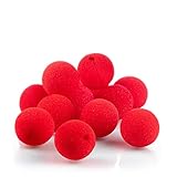 com-four® 12x Clownsnasen aus Schaumstoff - falsche Nasen in Rot für...
