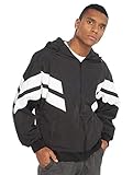 Urban Classics Herren Jacke Crinkle Panel Track Jacket Blk/Wht...
