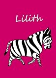 Lilith: personalisiertes Malbuch / Notizbuch / Tagebuch - Zebra - A4 -...