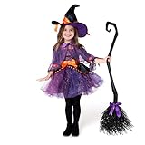 Spooktacular Creations Witch Costume for Girl Halloween Orange and...