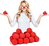 Balinco 25x Rote Clownsnasen | Clown Nasen aus Schaumstoff - perfekt...