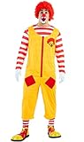 EUROCARNAVALES Clown McDonald Kostüm für Erwachsene