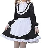 Aurueda French Maid Dress Cosplay Anime Maid Outfit Halloween Kostüm...