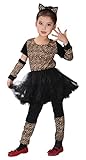 Willheoy Mädchen Leopard Kostüme Halloween Tierkostüme für...