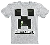 Minecraft Creeper Männer T-Shirt grau meliert 128