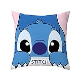 wopin Niedlicher Stich-Kissenbezug,Stitch Cushion Cover,Dekorativer...