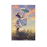 YZLI Anime Violet Evergarden Poster, dekoratives Gemälde, Leinwand,...