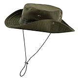 Faletony Outdoor Hut Buschhut Boonie Hat mit Kinnband Fischermütze...