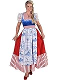 narrenkiste M210136-L Damen Holländerin Kleid lang Holandkostüm Gr.L