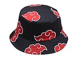 Vophifo Fischerhut mit rot Wolken Akatsuki Stil