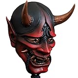 GFRGFH Japanische Samurai Hannya Oni Maske, Cosplay Latex...