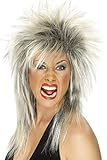 Smiffys Damen 80er Jahre Lange Vokuhila Perücke, Rock Diva Perücke,...