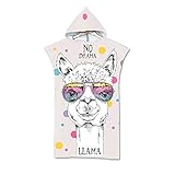 Strand Poncho mit Kapuze, DOTBUY Sommer Handtuch mit Spaß Alpaka...