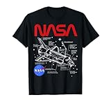NASA Space Shuttle Schematic Layout Graphic T-Shirt