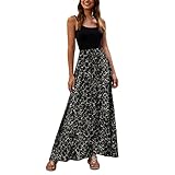 Rockabilly Kleider Damen Frauen-Leoparden-Druck-langes...