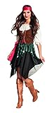 Boland - Erwachsenenkostüm Piratin Storm, Bluse, Korsage, Rock,...
