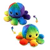 Esportic Oktopus Kuscheltier, Reversible Octopus Plüschtier,...