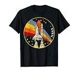 NASA Shuttle Launch Into Rainbow Premium Graphic , Kurzarm, T-Shirt