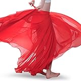 Wuchieal Bauchtanz Rock Bauchtanz Kostüm Damen Tänzerin Chiffon...