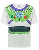 Disney Toy Story S-Shirt Buzz Lightyear Jungen Kostüm Kinder White...