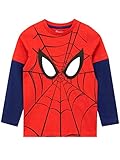 Marvel Jungen Spiderman Langarmshirt Rot 116