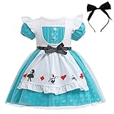 Lito Angels Alice im Wunderland Kleid mit Stirnband für Kinder...