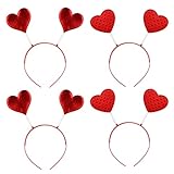 Herz-Haarband für Valentinstag, Herz-Haarband Haar-Accessoires,...