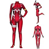 Damen Darling In The FRANXX 02 Cosplay Kostüm Zero Two Jumpsuit...