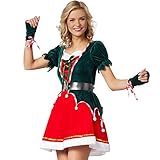 dressforfun 900846 Damen Elfen Kostüm, Wichtel Weihnachtself -...