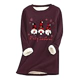 MKIUHNJ Herbstpullover Damen Herbst- und Winter-neues Fleece-warmes...