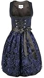 Iseaa Damen Dirndl Kleid Dirndlkleid Trachtenkleid Lena dunkelblau...