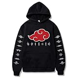 Bulex Herren 100% Baumwolle Naruto Akatsuki Druck Pullover Sweatshirt...