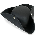 KarnevalsTeufel Dreispitz Schwarz Pirat Seeräuber für Theater,...