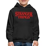 Spreadshirt Stranger Things Rotes Logo Classic Kinder Premium Hoodie,...